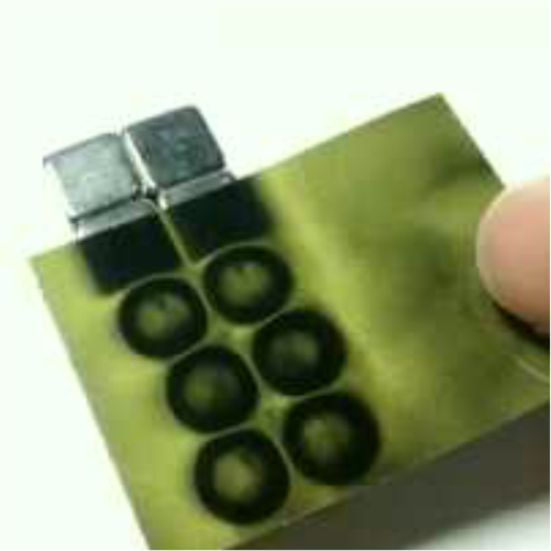 green magnetic viewer paper temporary image